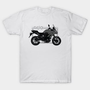 Ride kawasaki versys 650 15 bw T-Shirt